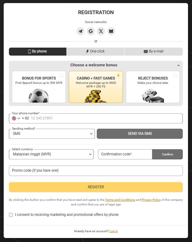 melbet registration